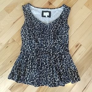 Anthropologie Deletta Peplum Top